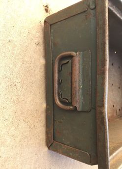 Green metal box (heavy duty) very heavy