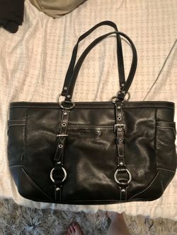 Black Coach Leather Purse