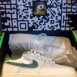 Size 12 Air Force 1 '07 Premium University Of Oregon- Duck Of A Feather 