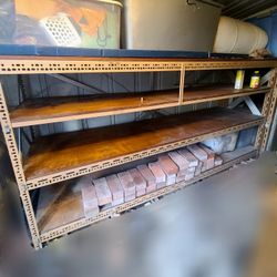 Garage Shelving 8Ft Long 4ft Tall 2 Feet Wide. 2 Left. 