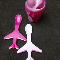 🌿🛩First Cup & Jet Spoons🛩🌿