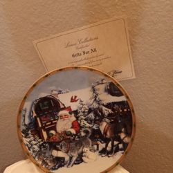 "Gift For All " Lenox Collection By Artist Lynn ByWaters, Trimmed In 24 Karat Gold, 1994