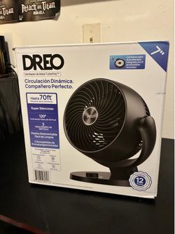 Dreo 7 inch fan up to 70 ft