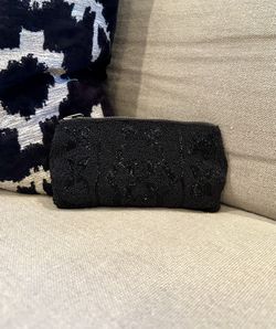 VINTAGE 1930s Elegance Black Beaded Soft Body Clutch