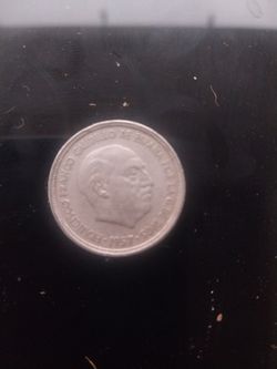 1957 * 57 Spanish Franco Peseta Coin