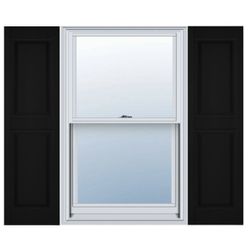 Builders Edge Raised Panel Vinyl Shutters