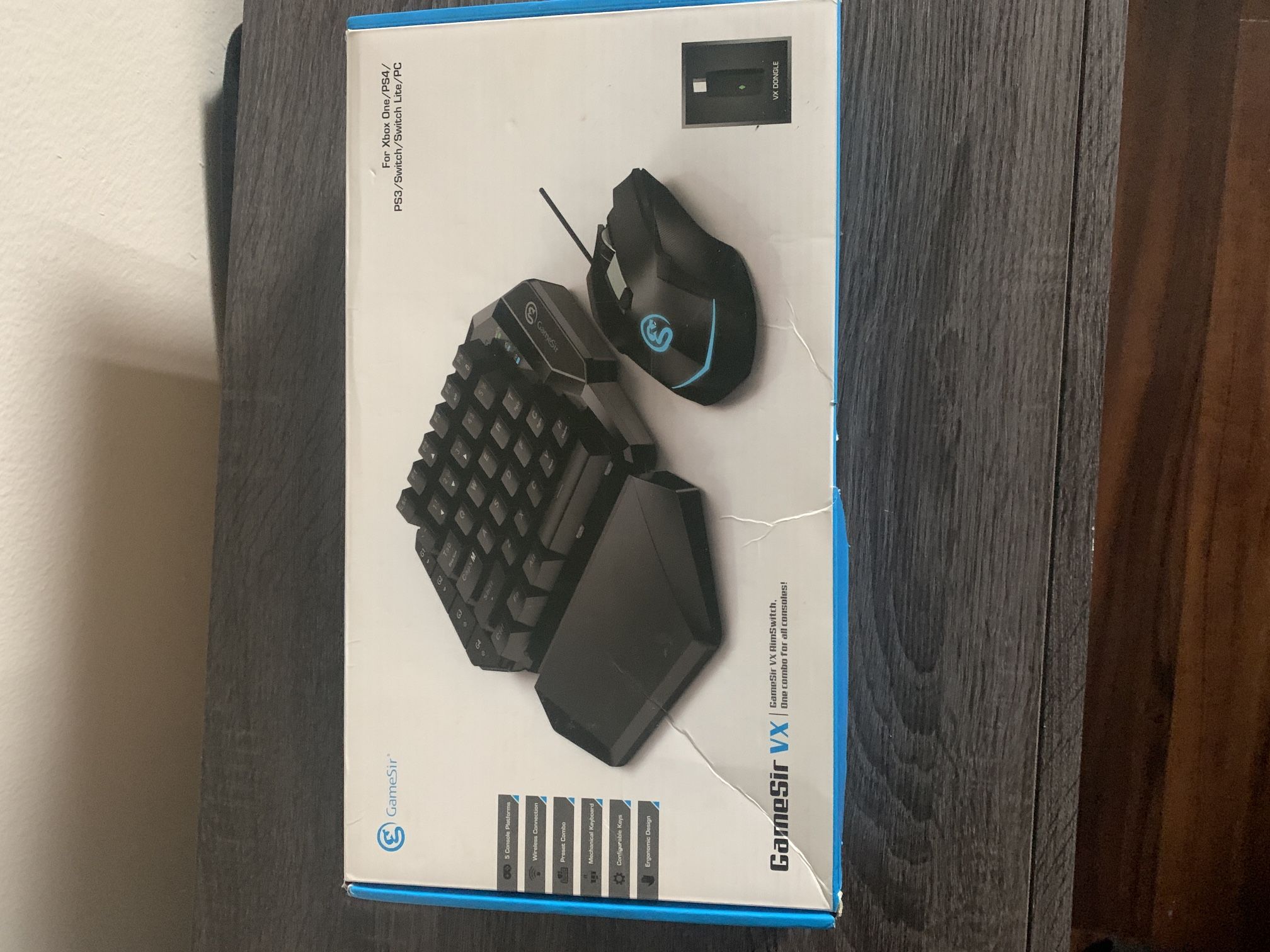GameSir VX Aimswitch Keyboard and Mouse Adapter for PS4/ Xbox One/Nintendo Switch/ PS3 Wireless Converter Game Console