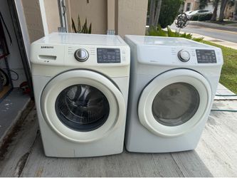 Samsung Washer And Dryer Set, 27” Washer 4.2 cu, Dryer  7.5 cu, 3 Months Warranty, Delivery and Installation Available