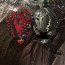 2 Fly Racing Dirtbike Helmets/ Box Motorcycle.