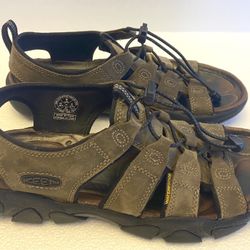 KEEN Daytona 1003032 Men's Waterproof Leather Sandals With Leather Anatomic Footbed Size 9