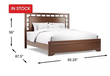 Bed with mattress and box