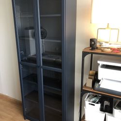 Book Case with Glass Doors (Blue)