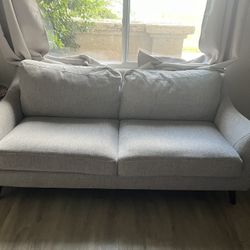 Gray Loveseat 