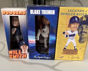 2025 Dodger bobbleheads - Blake Treinen Will Smith Ron Cey
