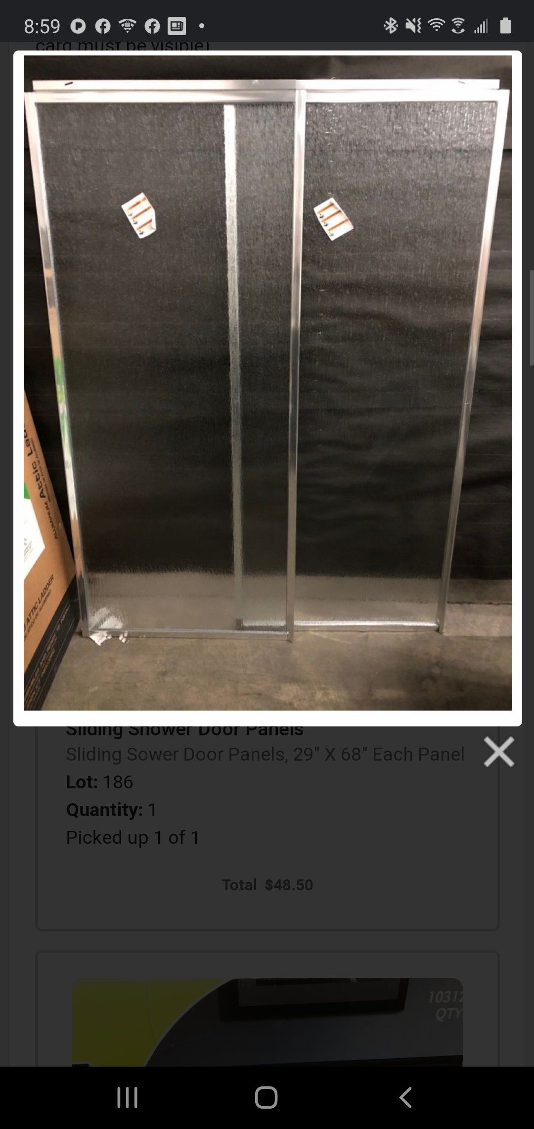 Sliding Shower Door Panels