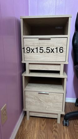 Two small nightstands