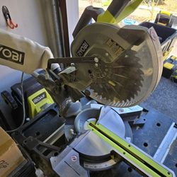 15amp Sliding Ryobi Miter Saw, 10in. Blade, Corded