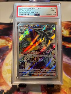 2023 POKEMON PAL EN-PALDEA EVOLVED ILLUSTRATION RARE #210 BAXCALIBUR PSA 9.