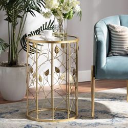 Baxton Studio Anaya End Tables, Gold