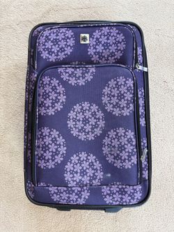 Carry-On Size Roller Suitcase With Matching Handbag