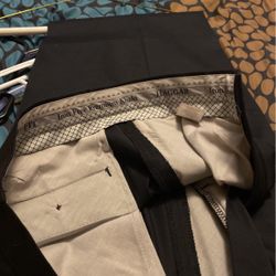 Mens Haggar Iron Free Black Dress Pants