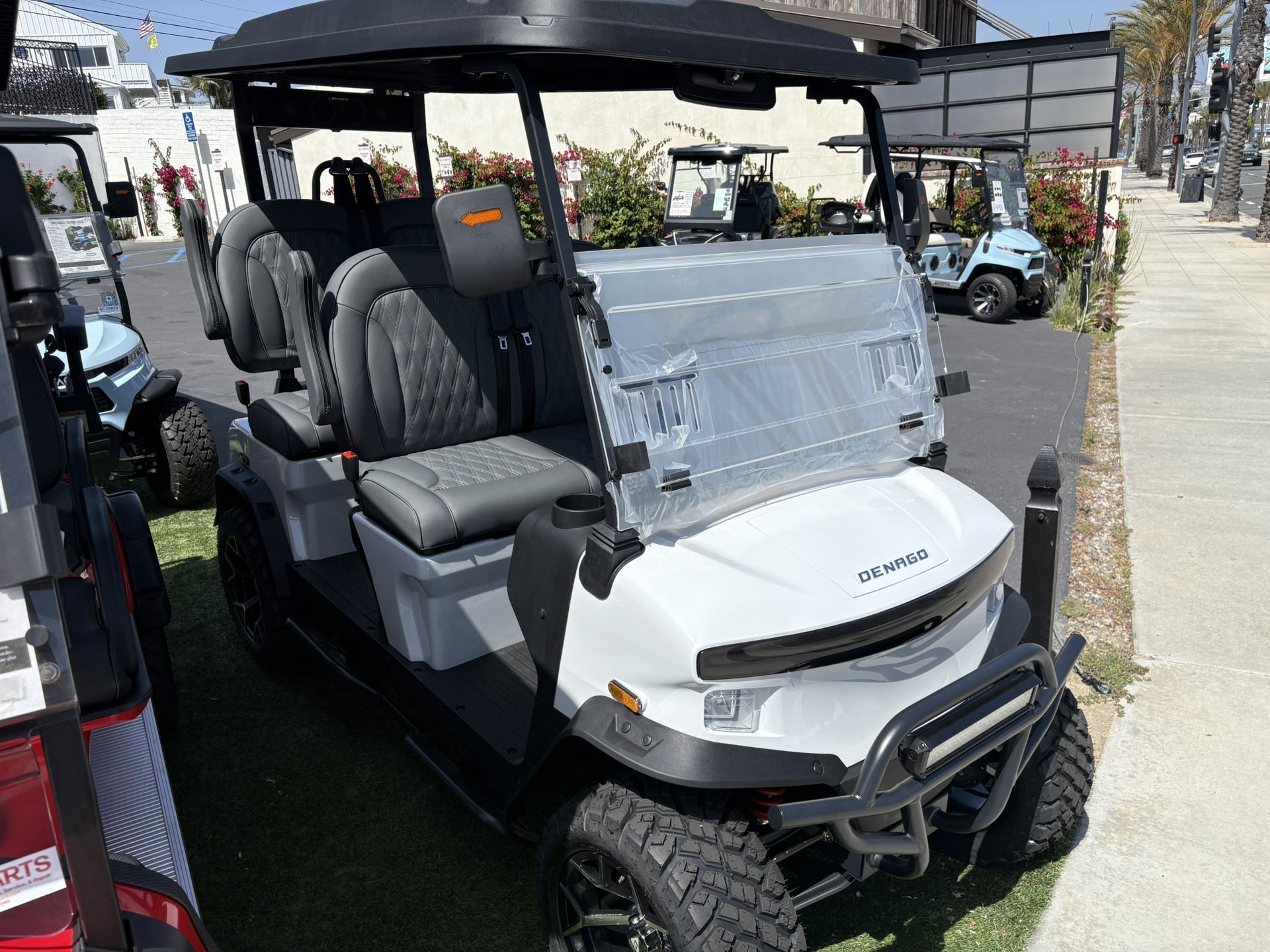 2025 Denago Rover XL 4-Passenger Lifted 48-Volt Lithium Golf Cart