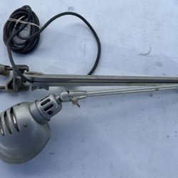 Vintage 1950’S Industrial, Adjustable Desk Table Lamp