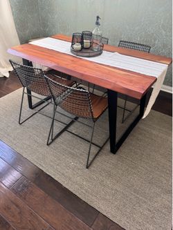 Dining table and chairs