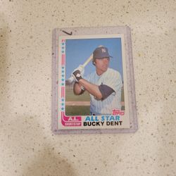 1982 Topps #550 Bucky Dent New York Yankees