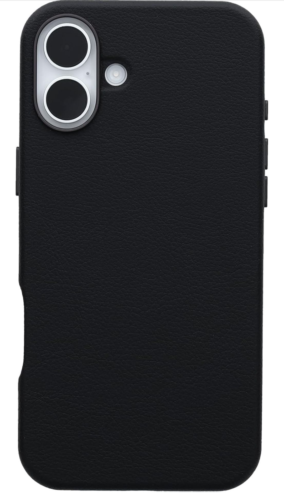 OtterBox iPhone 16 Plus Symmetry Series Cactus Leather for MagSafe - Noir Ash Black