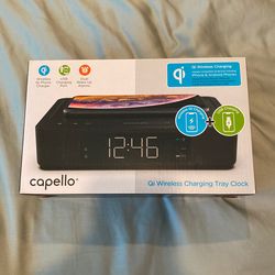 Capello Qi Wireless Charging Clock