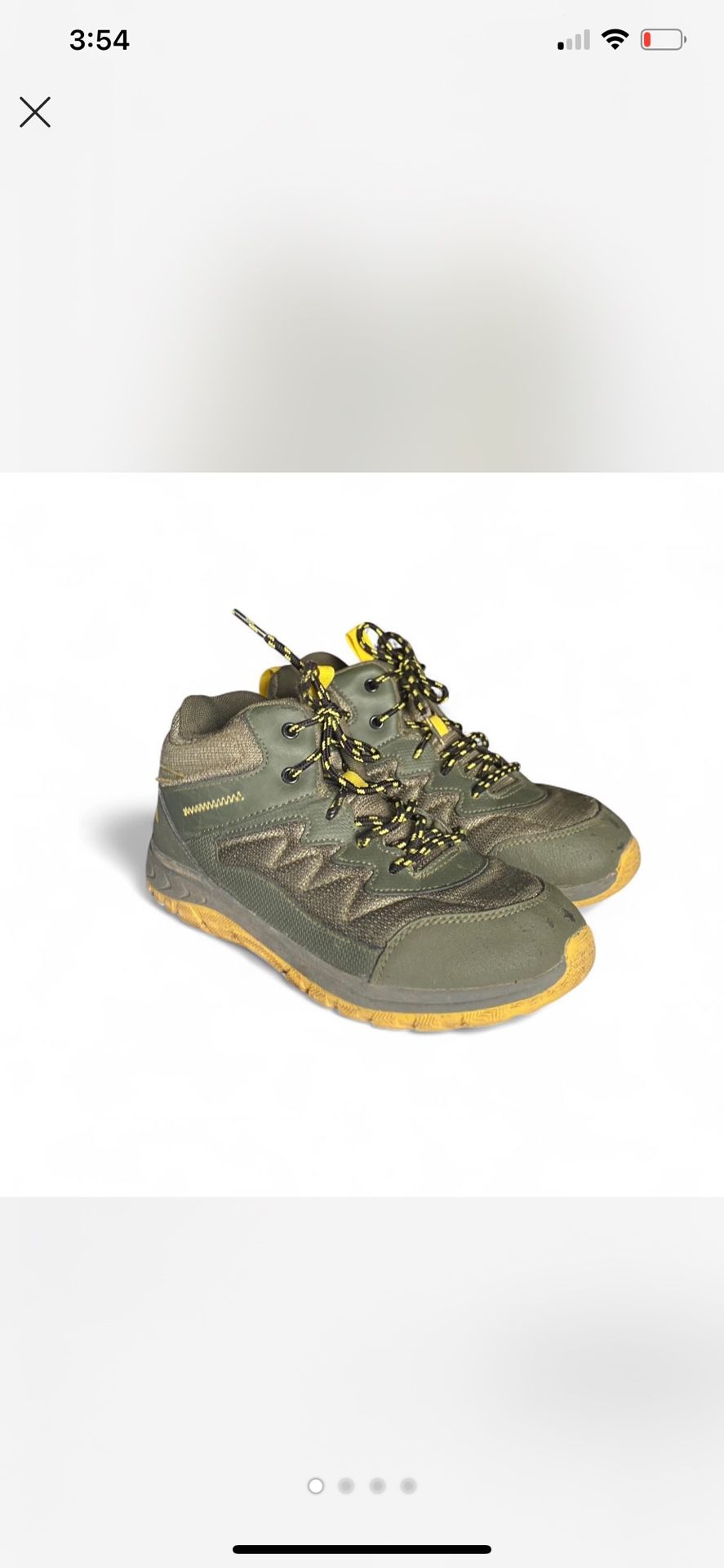 Boys Size 4 Warm Hiking Boots