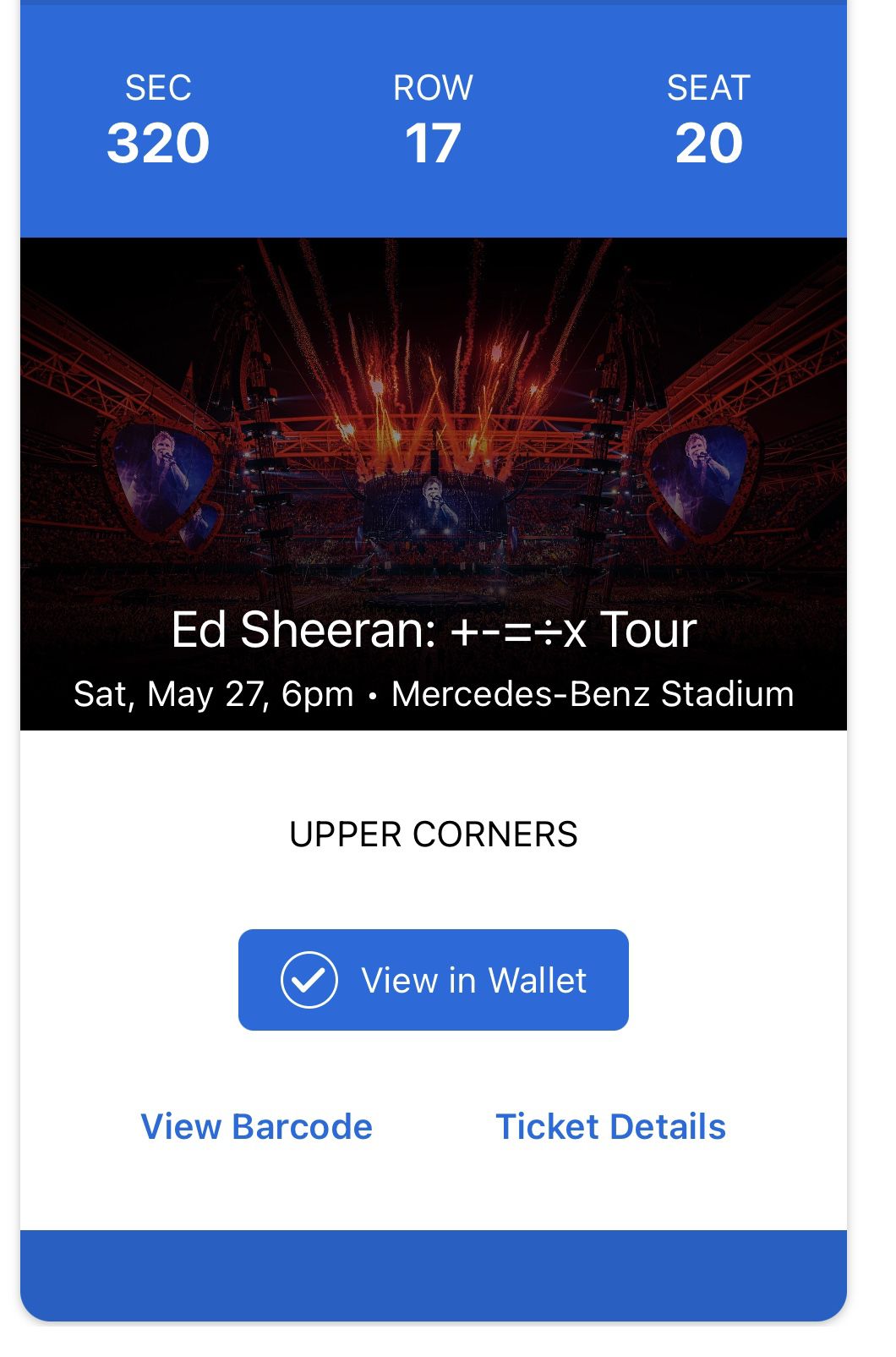 Ed Sheeran Concert Tickets