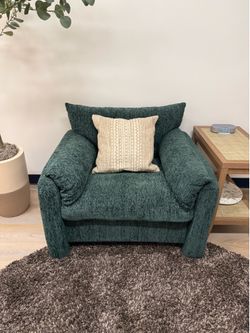 Green Chenille Chair