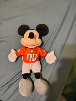 Disney's 18" Mickey Mouse Stuffed Animal with Clemson jersey