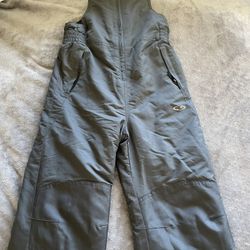 Champion Kids Insulated Snow Bib - Size M (8-10) Grey
