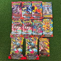 Pokemon Booster Packs - 11 Packs Total