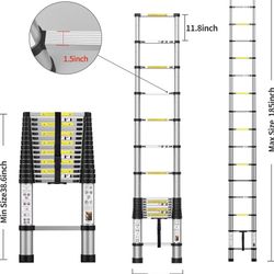 Telescoping Extension Ladder 15.5FT