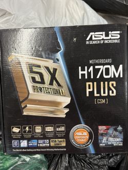 New Asus Motherboard H170m Plus 