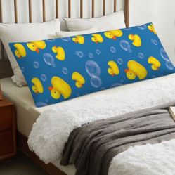 Rubber Duck Soft Comfort Body Pillow Cover with Zipper 20 X 54