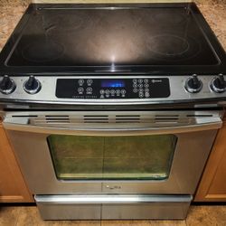 Stainless Steel Whirlpool 30" Electric Glass Top Stove 