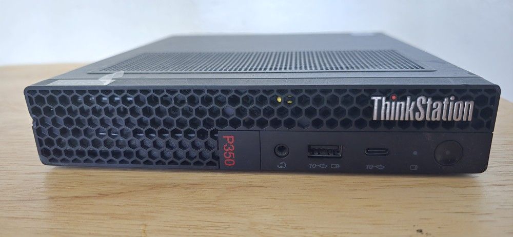 Lenovo ThinkStation P350 TINY USFF Desktop Intel Core I7 16GB Memory 500GB SSD WIFI Bluetooth Ready.