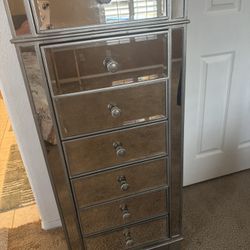 Mirror Dresser With Mirror Night Stand
