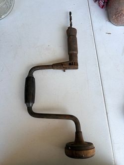 Antique Hand Brace Drill with Bit
