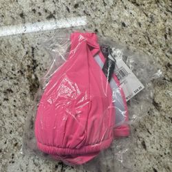 La Blanca Island Goddess Halter Bra Swim Top in Bright Pink US Size 2
