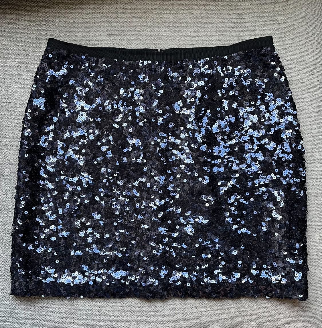 London Jean Women’s Sequin Skirt - Midnight Blue, Size 2