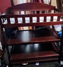 Espresso Brown Changing Table