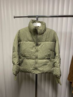Sage Green Puffer Jacket
