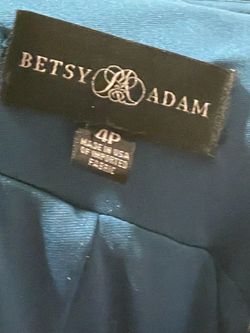 Betsy & Adam Teal Dress Size 4P
