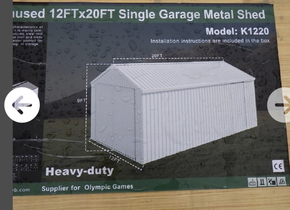 12x20 Steel Garage